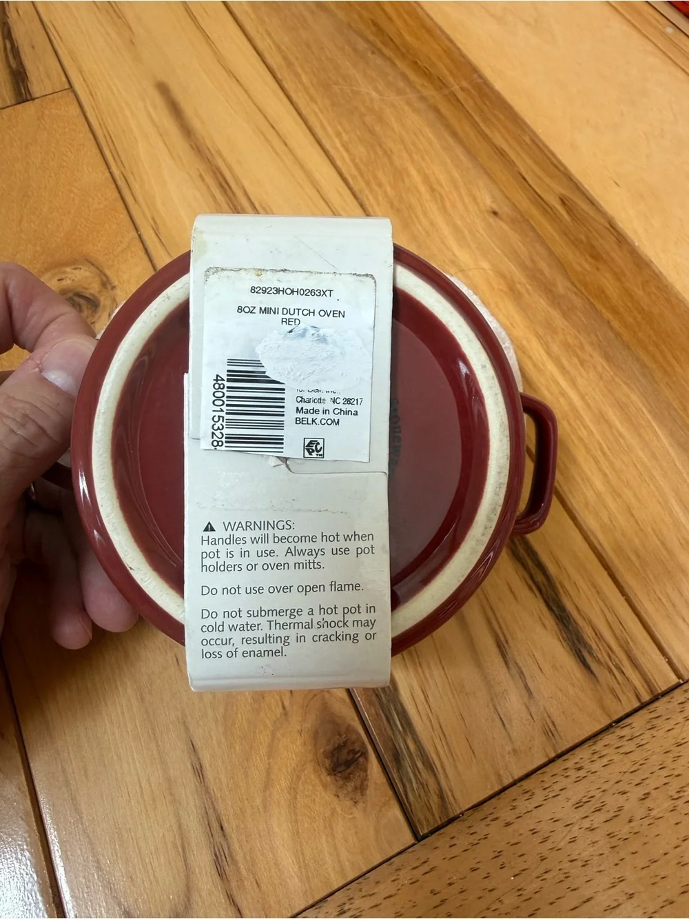 Red Mini Dutch Oven - 8 oz Biltmore